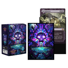 Katomula swamp art sleeve back texture showing matte finish for easy shuffling