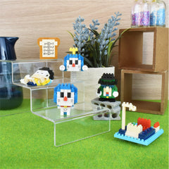 Miniature 4mm bricks enable realistic, pixel-like Doraemon expressions.