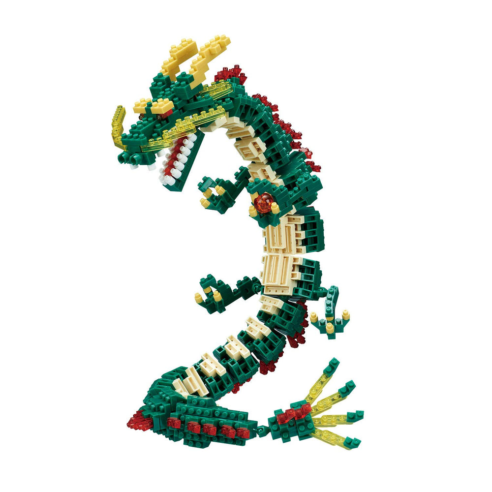 KAWADA Nanoblock Dragon seven-point-eight-six inches tall for bold display