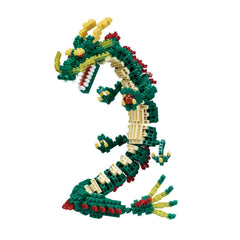 KAWADA Nanoblock Dragon seven-point-eight-six inches tall for bold display
