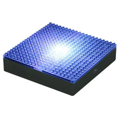 KAWADA Nanoblock LED Display Base on desk for easy showcase.