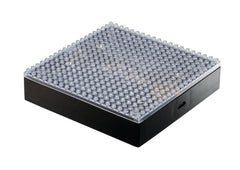 KAWADA Nanoblock LED Display Base top view, compact desk display for tiny builds.
