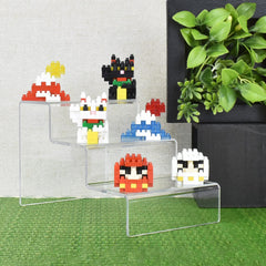 Palm-sized 1.02-inch figures enable easy display and tactile building.