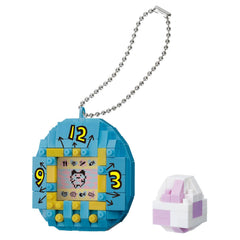 Kawada Nanoblock Tamagotchi blue figure for detailed display and collectible building
