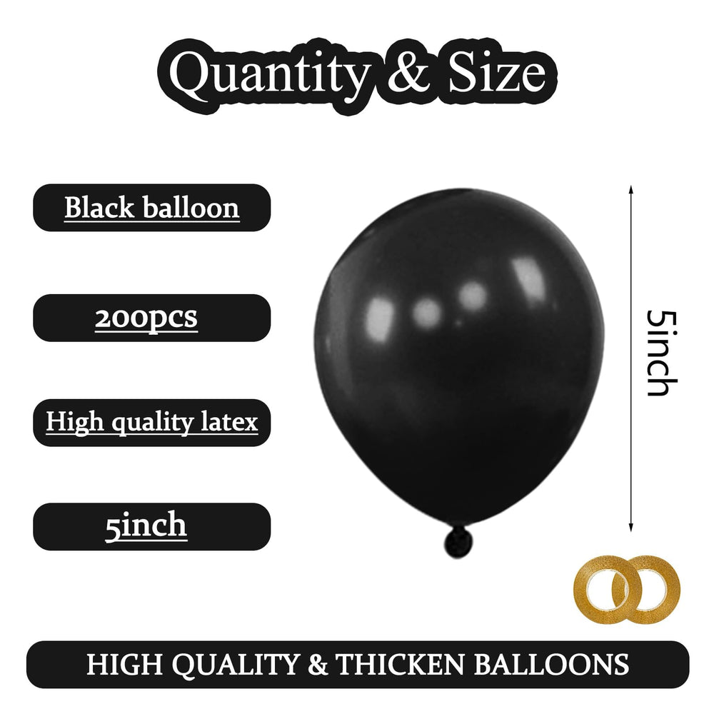 KAWKALSH party balloons with ribbon included for quick decorating