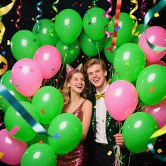 KAWKALSH balloons provide a refreshing color accent for celebrations.