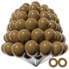 KAWKALSH brown 5-inch balloons ready for quick garlands and festive decor