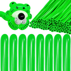 KAWKALSH 260 green long balloons for sturdy garlands and bold party displays.