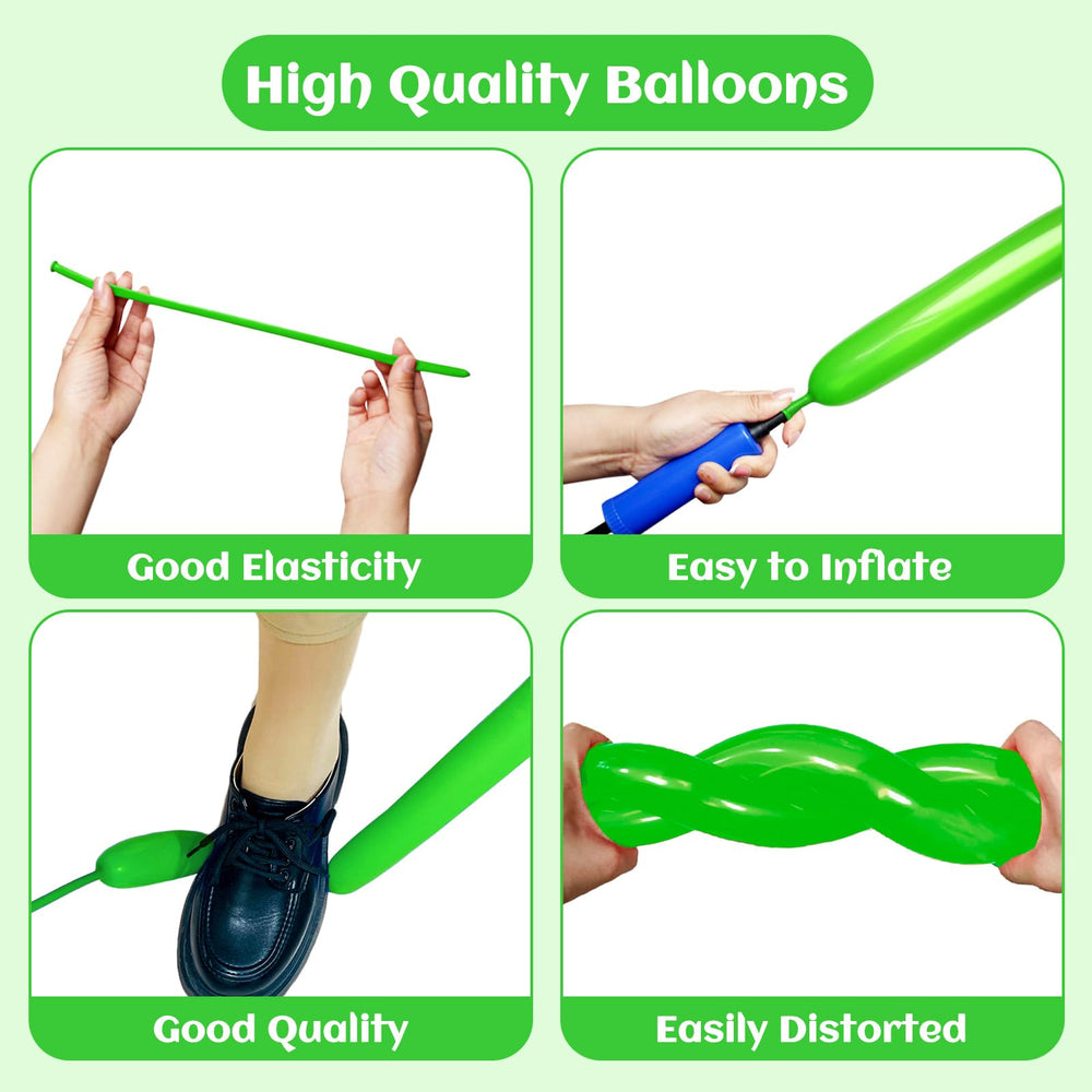 KAWKALSH animal balloon art easy to shape for DIY decor.