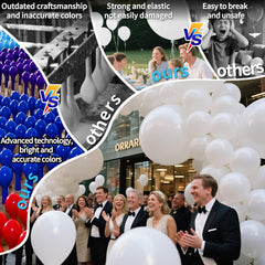Ideal birthday decor with large white balloons from KAWKALSH.