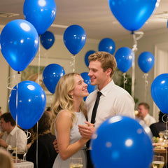 KAWKALSH balloons inflated with helium create longer-lasting floating displays.
