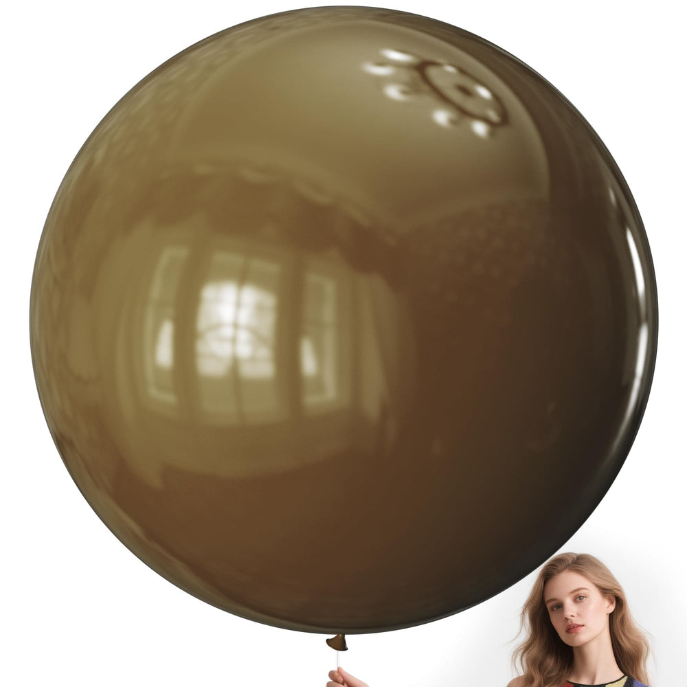KAWKALSH 36-inch brown balloon for a dramatic giant centerpiece and backdrop.