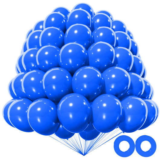 KAWKALSH dark blue 5-inch balloons pack for vibrant party decor.