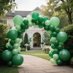 KAWKALSH 12in dark green balloons ideal for birthday celebrations.