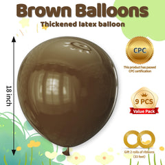 KAWKALSH earth-tone balloons ideal for elegant rustic celebrations.