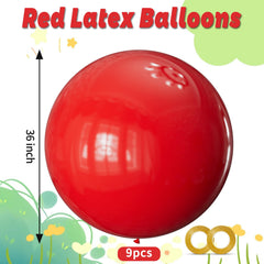 KAWKALSH giant red balloons perfect as wedding arches and event displays.