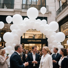 KAWKALSH bulk white balloons for birthdays and graduations, easy decoration scaling.