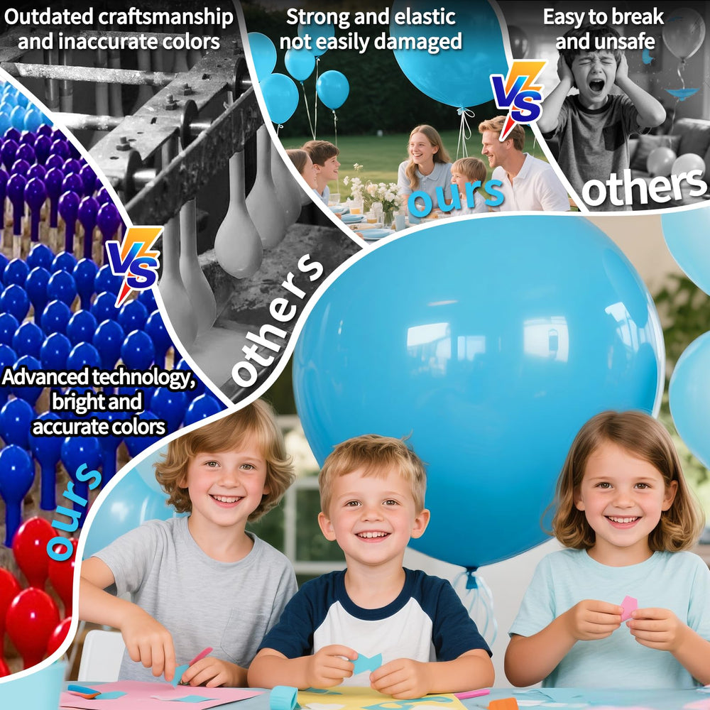KAWKALSH light blue 36inch balloon ideal for birthdays and party decor.