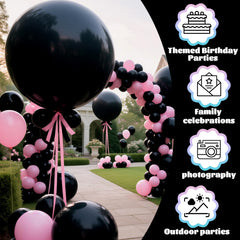 KAWKALSH matte finish black balloon reduces glare for flawless shots.