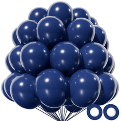 KAWKALSH navy blue 12in balloons pack for large celebrations and arch accents.