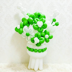 KAWKALSH non-toxic natural latex balloons with durable elasticity.