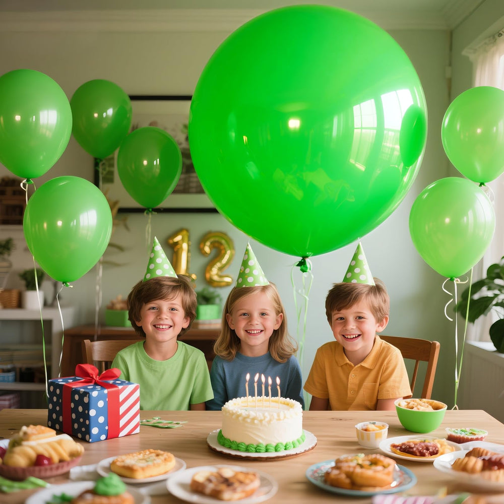 KAWKALSH mint balloon used for Instagram-worthy photo walls.