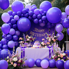 KAWKALSH versatile purple balloons suitable for photo backdrops