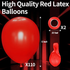 Kawkalsh red balloons wedding party decor for festive celebrations