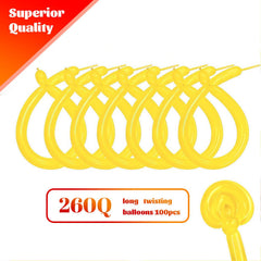 KAWKALSH skinny twisting balloons ideal for animal shapes and flowers.