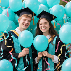 KAWKALSH teal blue balloons for pool party ambiance