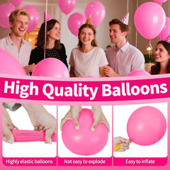 KAWKALSH tear-resistant pink balloons designed for sturdy arch garlands