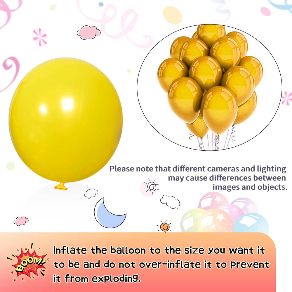 KAWKALSH yellow 5-inch balloon for texture accents