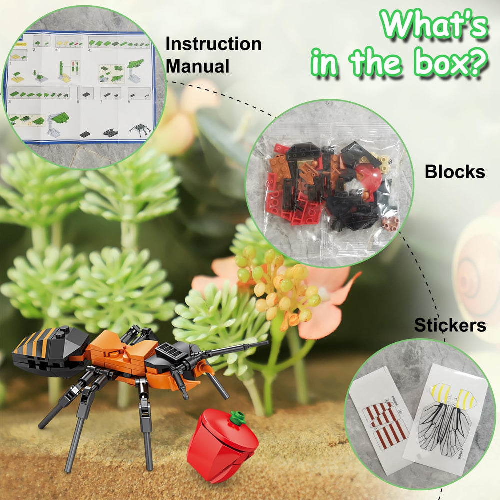 KAZI snail-building model adds variety to insect blocks.