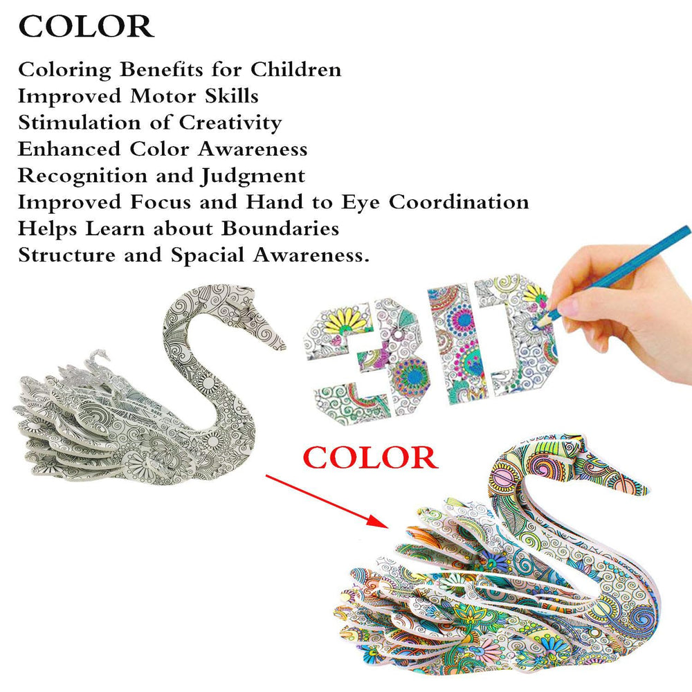 KAZOKU 3D horse puzzle design for engaging, sturdy assembly.