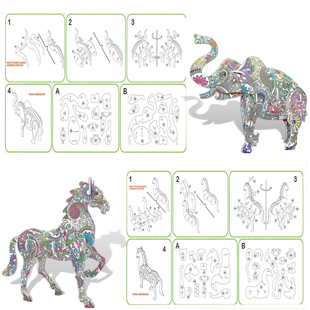 KAZOKU 3D puzzle packaging: gift-ready presentation for birthdays and holidays.