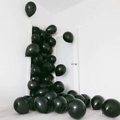 KBZVNAF baby shower decor balloons 12in matte black for chic celebrations.