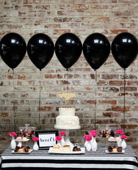 KBZVNAF reusable party balloons matte black 12in for eco-friendly events.