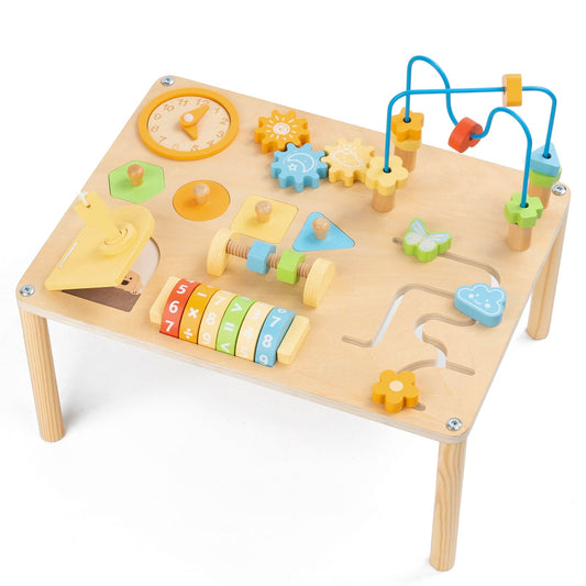 KDSFT Activity Table 8in1 wooden design supports early learning and imaginative play.