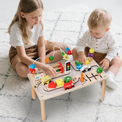 KDSFT activity table block puzzle supporting creative problem-solving