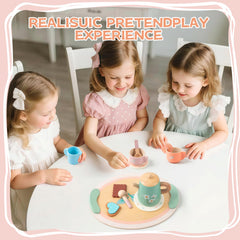 KDSFT Tea Party Tray - convenient serving surface for pretend gatherings.