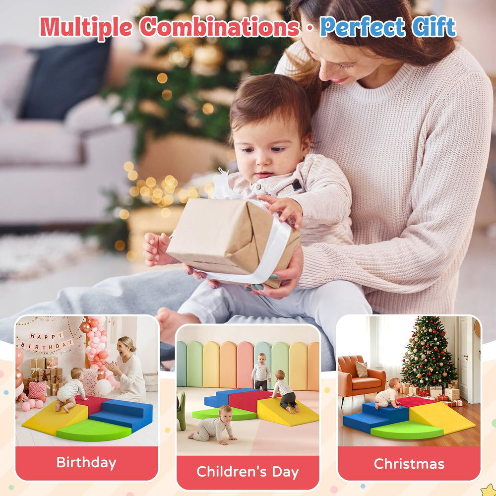 Daycare friendly KEALIANA foam blocks arranged for safe indoor use