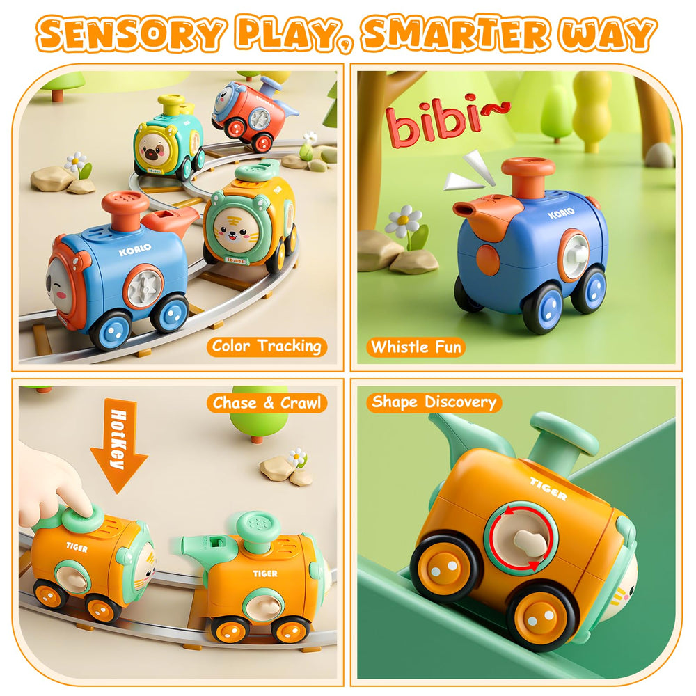 Keamaidy whistle feature on toy car captures toddlers' attention