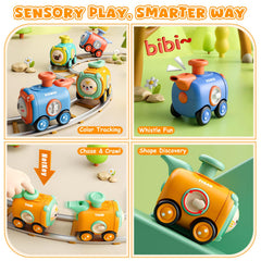 Keamaidy whistle feature on toy car captures toddlers' attention