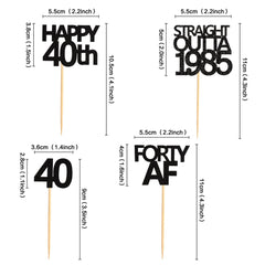 Keaziu 1985 cupcake toppers create a festive atmosphere on cakes and treats.