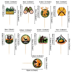 Keaziu festive hunting-theme toppers decorate cupcakes with style