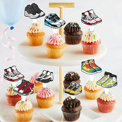 Keaziu sneaker cupcake topper design D brightens kids' birthday cupcakes.