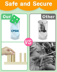 Kecristv non-toxic paint wooden blocks safe for little hands