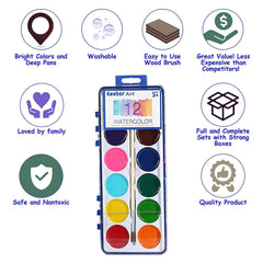 Keebor party favors and gifts with vibrant watercolor art.