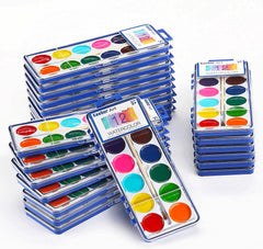 Keebor watercolor palette with 12 colors for vibrant kids' artwork.
