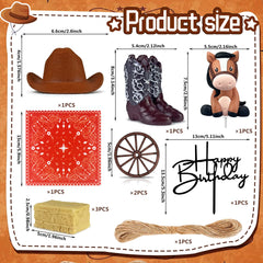 KEEPARTY cowgirl boot cake topper brings rustic vibe to celebrations